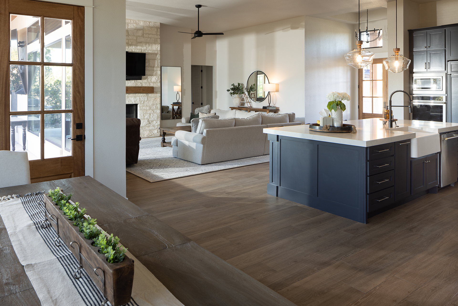 whole home flooring wood look