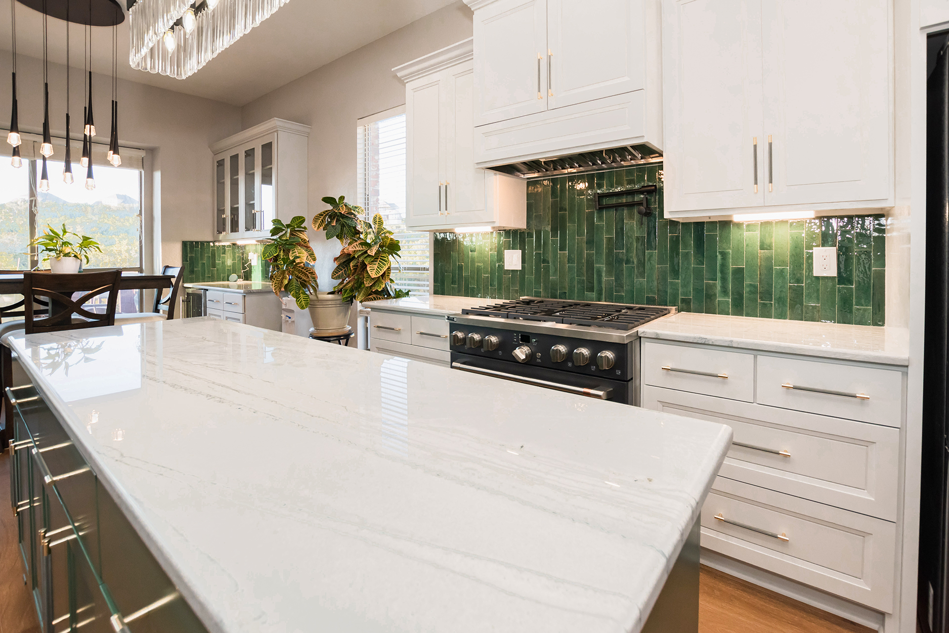 green backsplash kitchen remodel san antonio