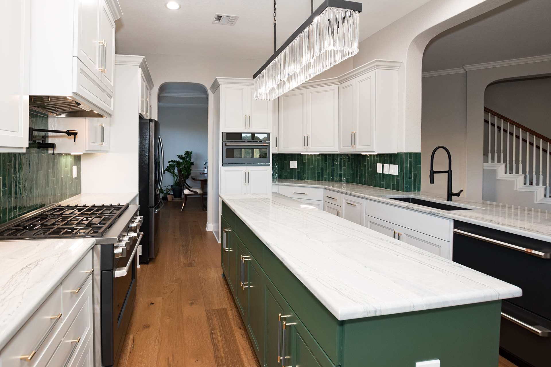 arched doorway kitchen remodel san antonio