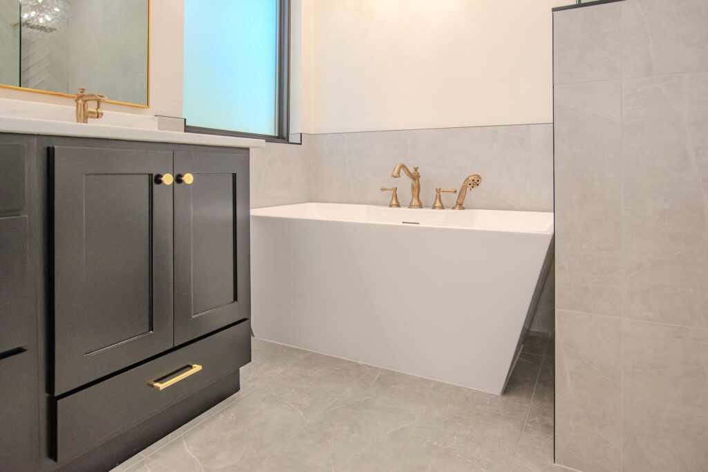 modern minimal bathroom remodel shaw company remodel