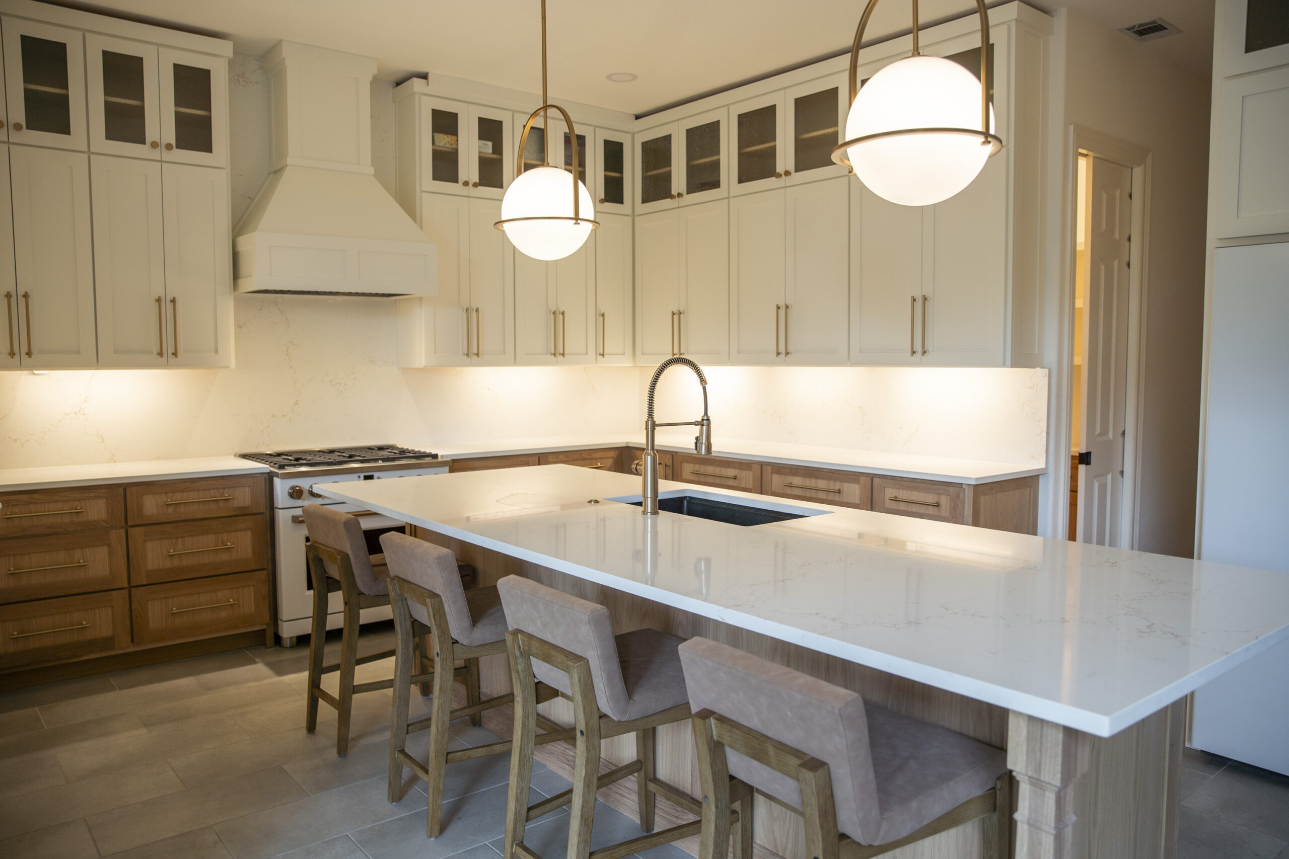 new kitchen remodel large kitchen island gold hardware