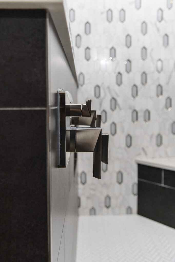 shower valve pony wall shower remodel