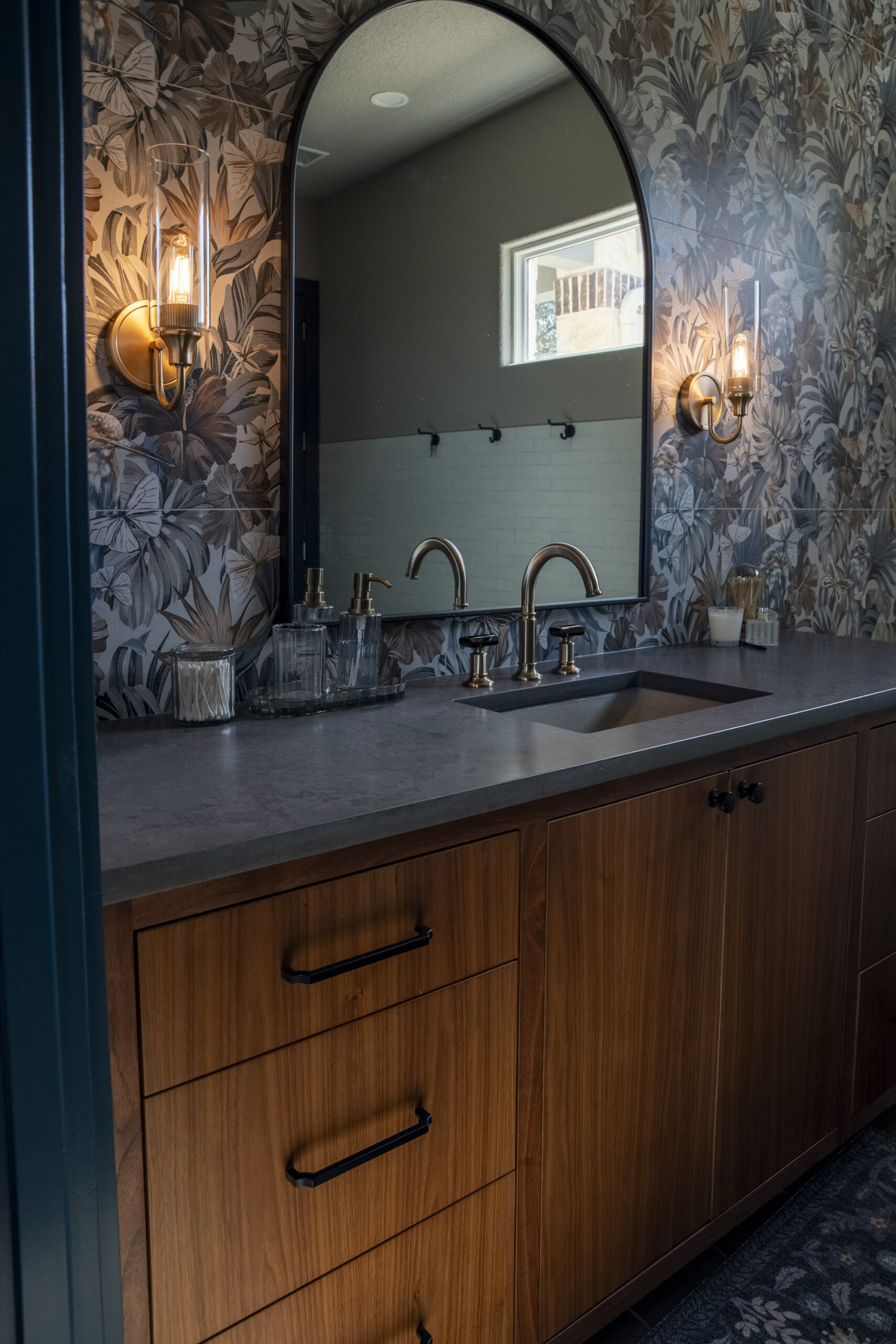 blue j woodworking custom vanity bathroom expansion