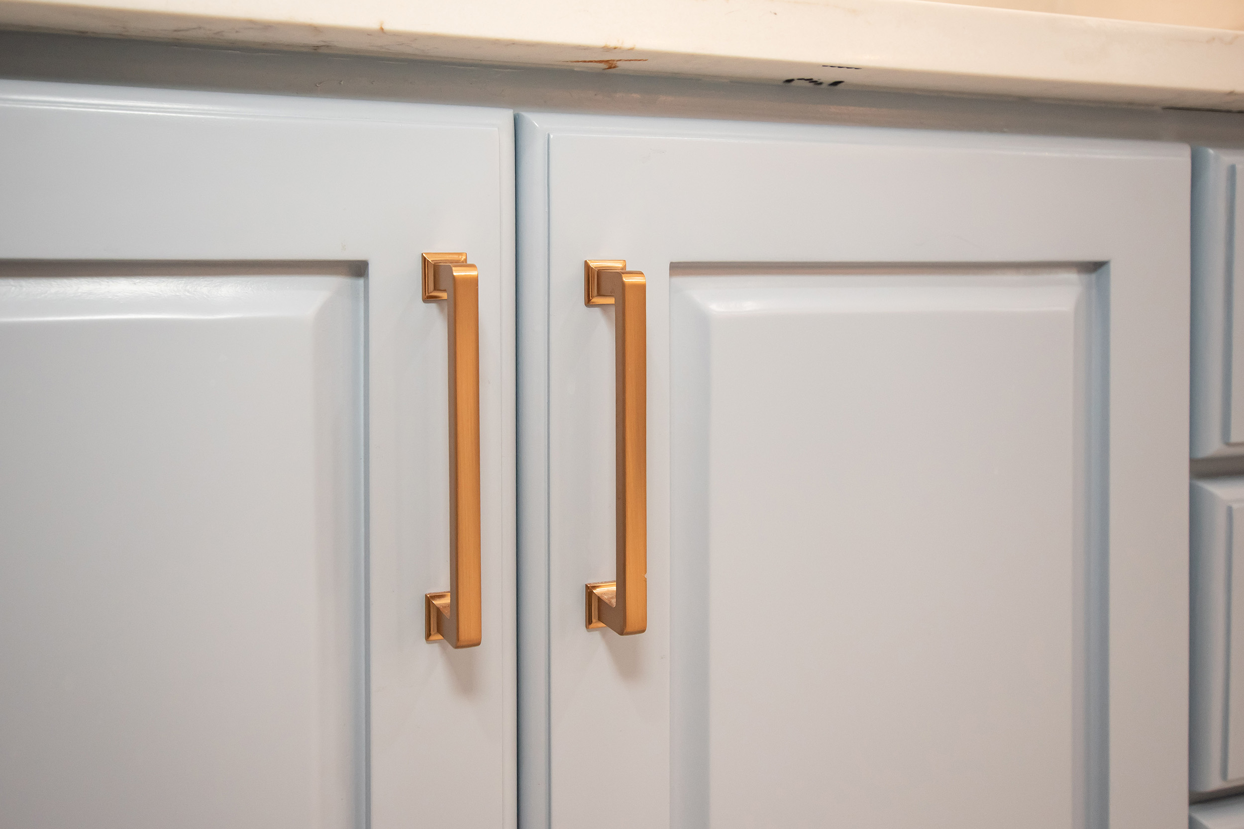 gold hardware details bathroom remodel shavano creek