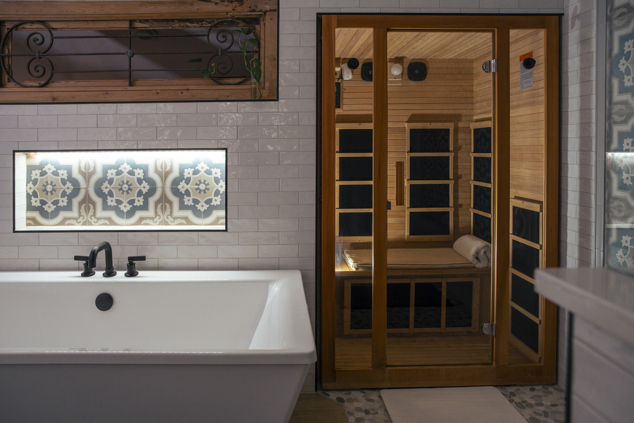 built in sauna indoor