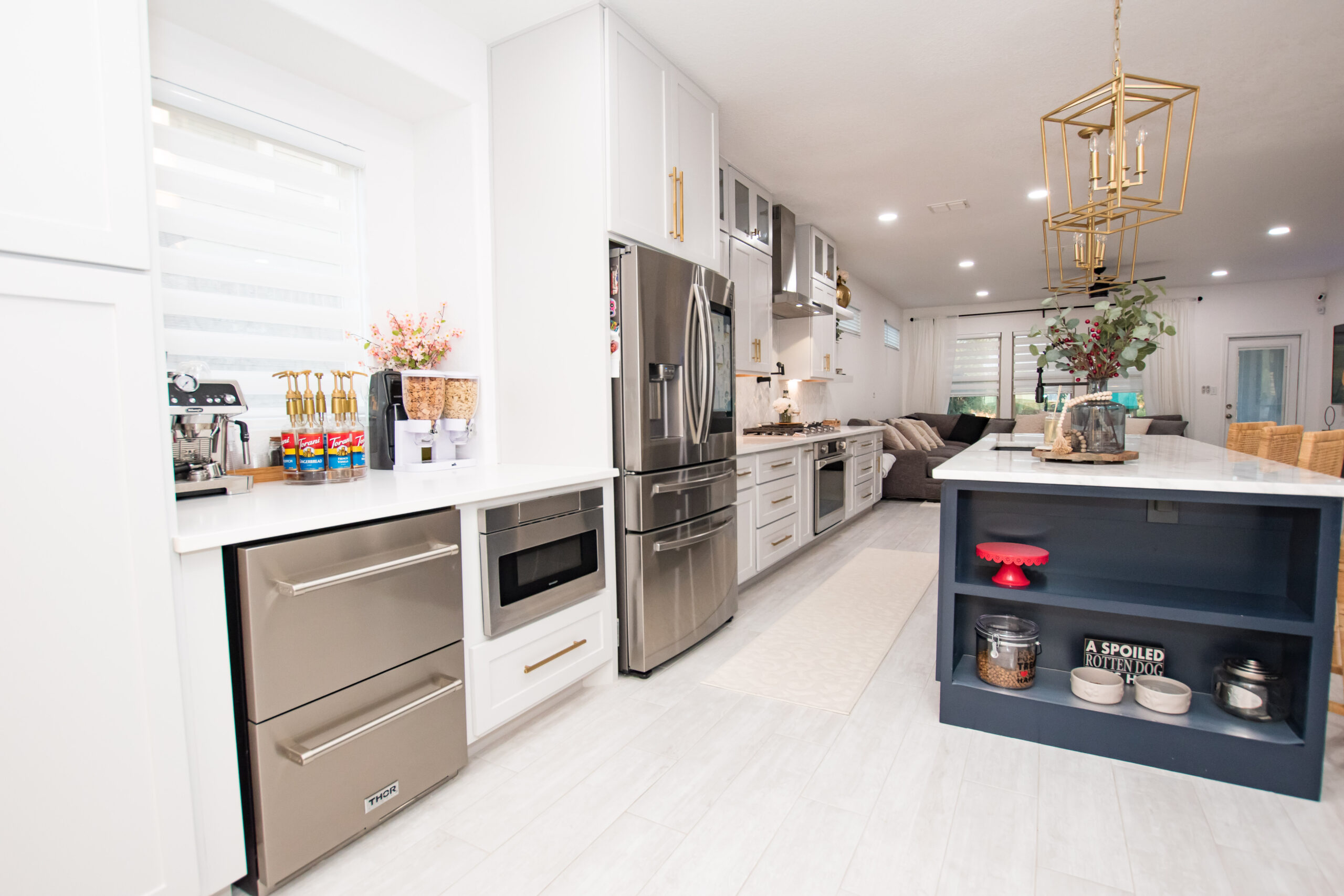 custom cabinets built in island shelves kitchen remodel wortham oaks san antonio