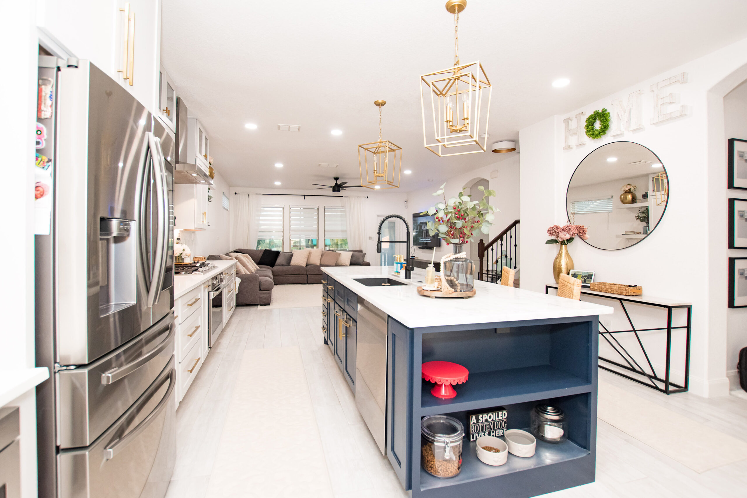 custom kitchen island built in shelves wortham oaks san antonio