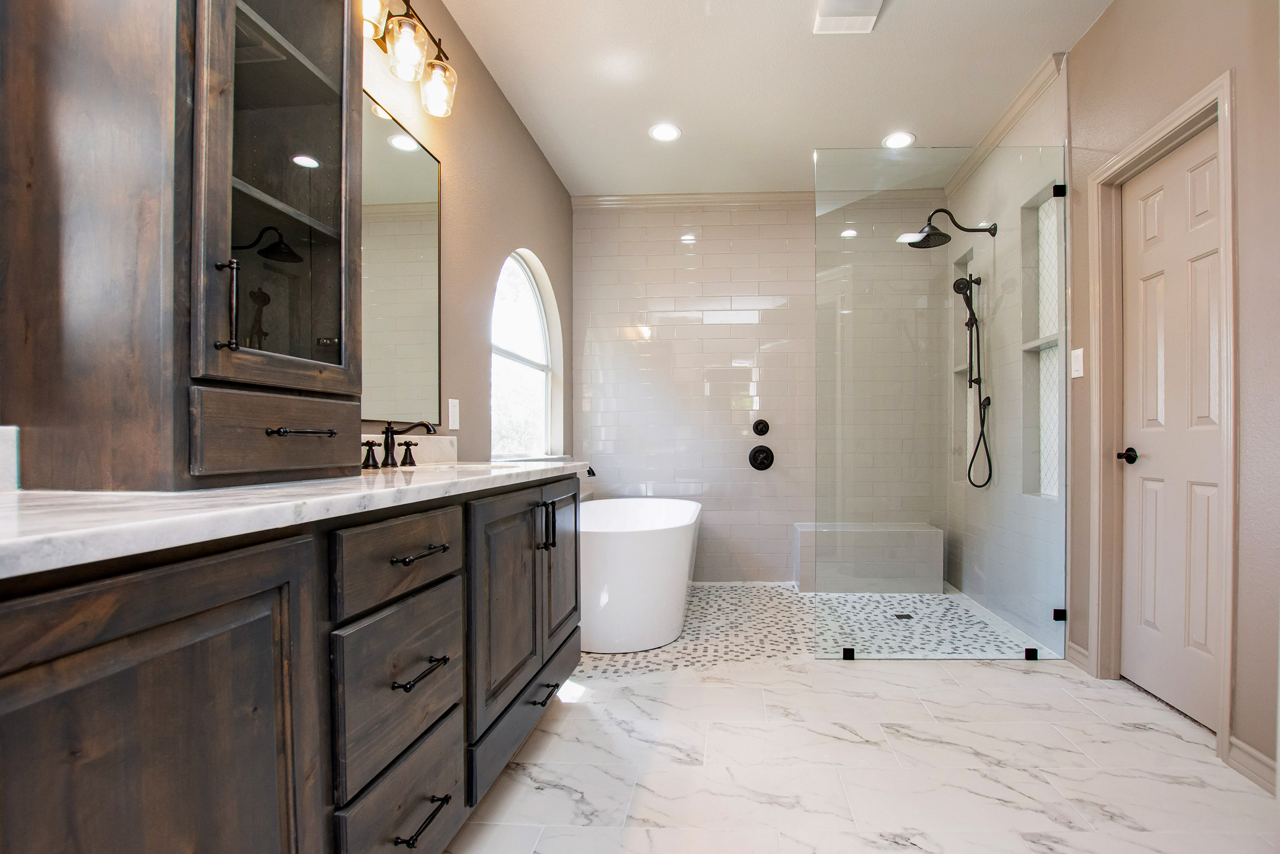 walk in wet area bathroom remodel