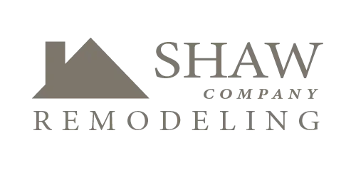 shaw co remodeling logo in warm gold
