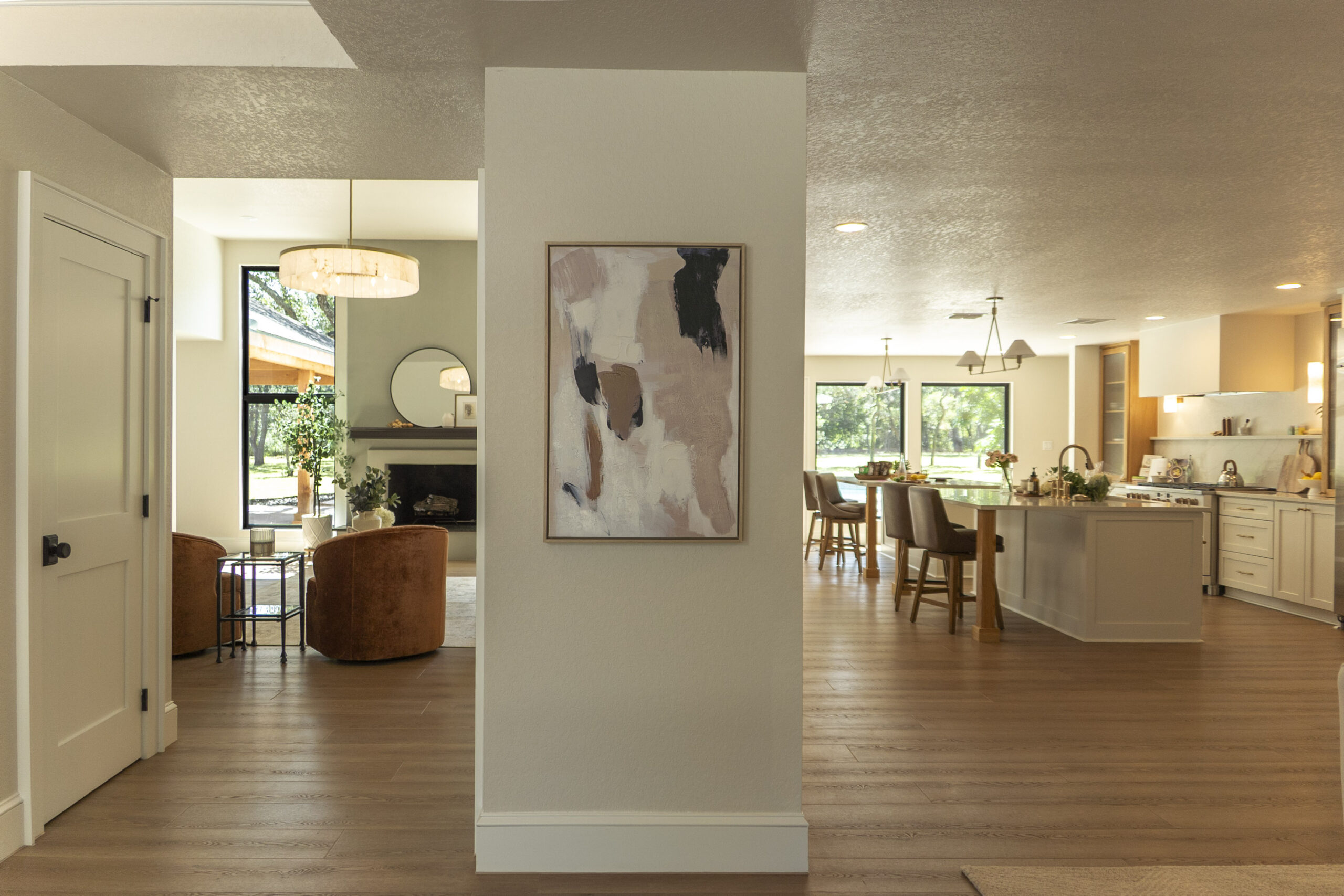 Finished kitchen and living space in Shavano Park