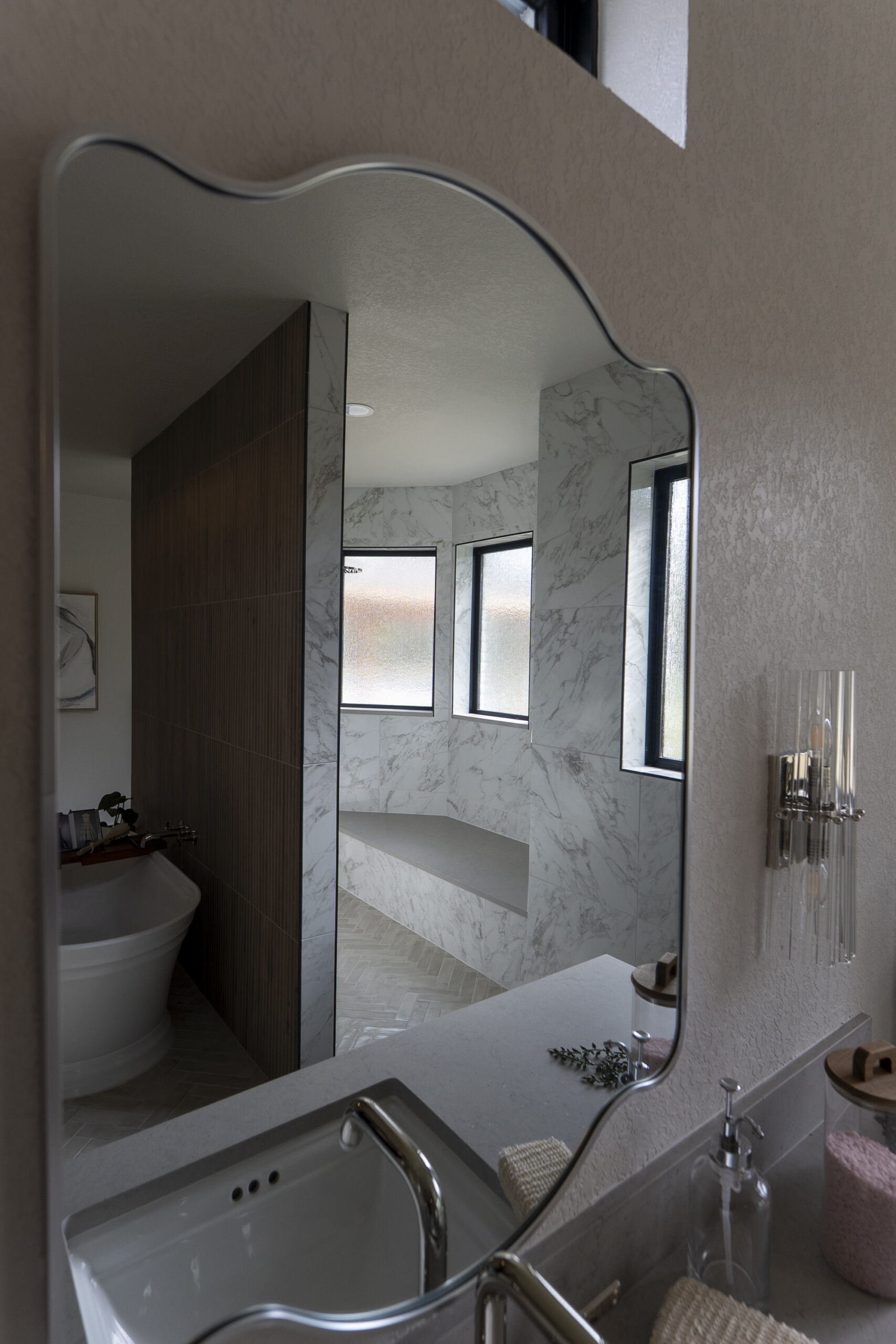 Finished bathroom in whole home remodel
